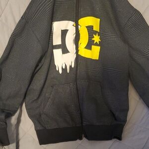 DC Kids Jacket with Gray and Yellow Design